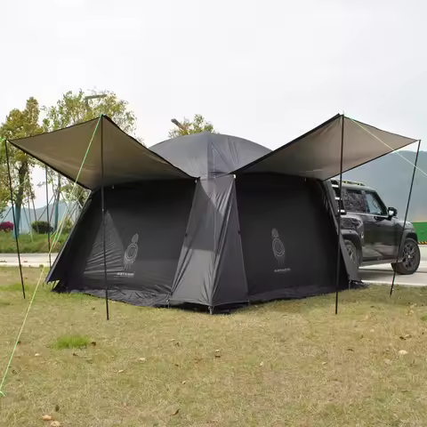 SUV Tent,Large Car Tent,Universal Tailgate Tent Compatible with SUV, CUV, Minivan, Easy Setup Standa