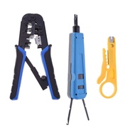 Computer Telephone Line Crimping Cable Crimper Cutter Networking Tools Set