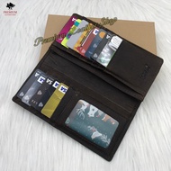 ●☏Timberland/Camel/Polo/Lee/Hummer/Kickers Leather Men Wallet Long Wallet Genuine Cow Leather Dompet Kulit Panjang