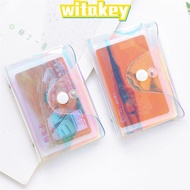 WITAKEY Organizer Wallet Laser Credit Card Holder Transparent
