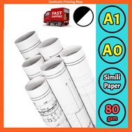 A1 Printing (Black & White) A2 A1 A0 Plotting PDF Pelan Tapak Printing Service