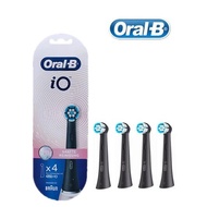 Oral B io Mild Soft cleaning toothbrush replacement brush head, black, white (4 count)