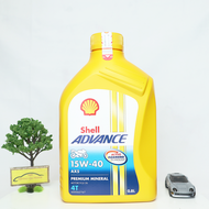 OLI SHELL ADVANCE 15W-40 AX5 PREMIUM 0.8L - OLI SHELL PREMIUM 4T AX5