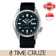 [Time Cruze] Seiko 5 Sports Automatic Nylon Black Strap Men Watch SRPE67 SRPE67K SRPE67K1