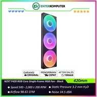 NZXT F420 RGB Core 420mm Single-Frame RGB Fan - Black