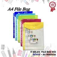 READY STOCK 11-Hole File Bag A4 BG8363