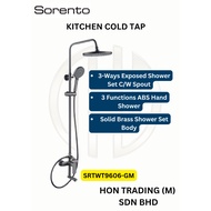 SORENTO EXPOSE SHOWER SET SRTWT9606-GM