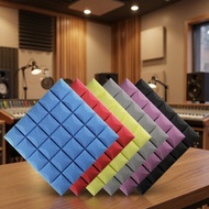 【In stock】50x50x5cm Wall foam Home Decor Acoustic Soundproof Sound Stop Absorption Soundproofing Foa