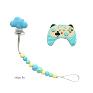 Pastel Gamepad Teether Set - Teether + Pacifier Clip