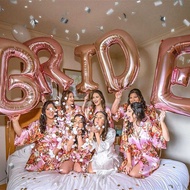 5pcs/set 16/32inch Rose Gold Silver Bride Letter Balloon Wedding Bachelorette Party Decorations Brid