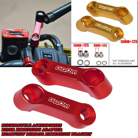 For GROM MSX125 MSX 125 SF MSX125SF GROM125 Motorcycle Rearview Mirror Extender, Riser Extension Ada