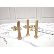 Yellow Bolt 8x50mm Yellow Hexagon Nut Bolt Hex Nut Bolt/