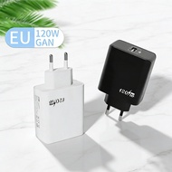 GAN 120W Super Fast 3 Port Charger FOR IOS & Android - Make Live Streaming/Gaming, Safe & Stable Mul