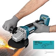 Mtiolhig 8500RPM Variable Speed Angle Grinder for Makita 18v Battery, Brushless Cordless Grinder for Makita Tools with 5/8''-11 Spindle for 4-1/2''/5'' Wheels for Cutting,Grinding(Tool Only)