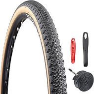 MEGHNA 1 x 700 x 42C Bicycle Tyre Cover with 1 x Inner Tubes ETRTO 44-622 Bicycle Replacement Tyre C