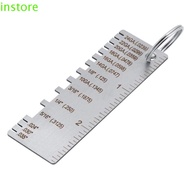 INSTORE Thickness Ruler Gauge AWG SWG Diameter Measurer Tool 0-36 Weld Inspection Gage Round Welding