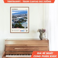 Wall paintings, Oil Paint, Georgia Wall Art, Georgia Poster, Georgia Photo, Georgia Wall Decor, Euro