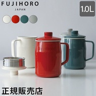 Fuji Enamel FUJIHORO Enamel Filto Oil Pot Oil Strainer Oil Pot Enamel Filto Oil Pot