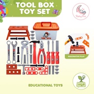 Smart Sprout Kids Toolbox Toy Set Pretend Play Repair Tools Toy Kit