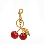 Suitable for Coach  Laurel Hobo Bag Cherry Pendant High-end Pendant Key Chain Accessories School Bag