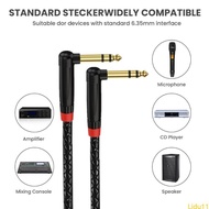 Lidu11 1 4inch Instrument Cable 6 35mm 1 4inch Male to 6 35mm 1 4inch Male Stereo