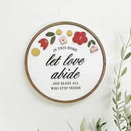 Let Love Abide {Ruthie collection}: 3-D wooden lettering for home decorations and
