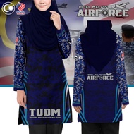 Malaysia TUDM AIRFORCE POLO SHIRT 3D Print Muslim Mesh Fabric Sport Jersey Can Be Customized c97 011