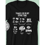 Rock Collector's Dream: Cotton T-Shirt with Geology Print - Perfect Gift for Geologists, Rock Hounds