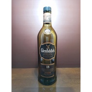 Used Glenfiddich 18 Uk liquor bottles. 1 liter