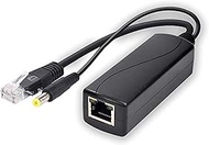 Ubibot POE Splitter for GS1-AETH Device, DC 12V Output, IEEE 802.3af Compliant, for Non-PoE IP Camer