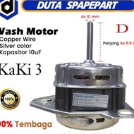Ready Dinamo Tembaga Mesin Cuci Wash Motor Kaki 3 Untuk Merk Sharp Srd-150-10Sh-Cop D Diameter As 10