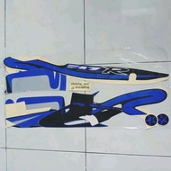 Yamaha F1ZR sporty Livery Caltex Custom body striping Stickers biru