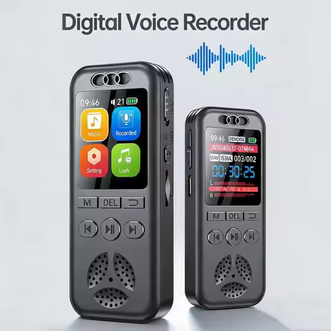 Mini Voice Recorder 1.44inches Color Screen Noise Cancellation MP3 Player Support 128GB Expansion Mi