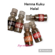 Pacar Bubuk Henna Kuku Sah Untuk Sholat Maroon Hitam Orange Coklat Merah dan Orange