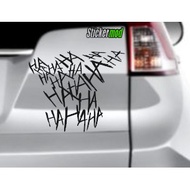 StickerMod Custom JOKER HAHAHA vinyl Decal -Water Proof-No Background
