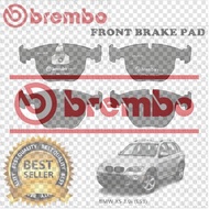 BREMBO BMW X5 E53 3.0i 4.6i 4.8i Front Rear Disc Brake Pad