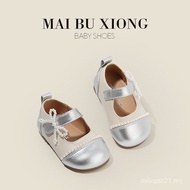 Mai Bu Bear Kasut Puteri Bayi Perempuan Kasut Berjalan Bayi Kasut Kulit Kecil yang Elegan Kasut Pere