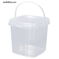 XOITU 280ML/500ML/1L/2L Plastic Bucket with Lid and handle Food Storge Container VN