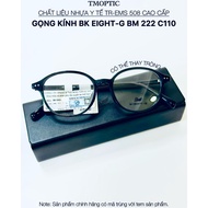 BK EIGHT-G BM 222 C110 Oval glossy black unisex TR EMS 508 eyeglass frames