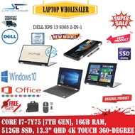 DELL XPS 13 9365 2-in-1(Core i7-7th Gen, 16GB Ram, 512GB SSD NVME, 13.3" QHD 4K Screen [REFURBISHED/