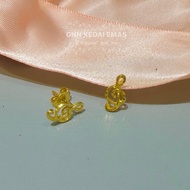 EMAS 375 SUBANG M MUZIK 375 GOLD MUSIC EARRINGS S177