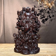 Ebony Wood Carving Eighteen Arhat Ornaments Eighteen Arhat Tathagata Buddha Statues Buddha Statues