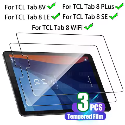 Tempered Glass Film Screen Protector for TCL Tab 8V/Tab 8 LE/Tab 8 Plus/Tab 8 WiFi/Tab 8 SE (8.0") 9