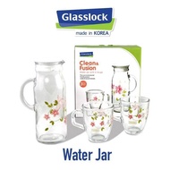 Waterjar Glasslock botol air minum thermos kaca tumbler tupperware