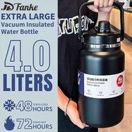 Fanke 4L/2.8L Thermos Bottle With Handle Large Vacuum Insulated Thermos Water thermal Bottle 304S fl