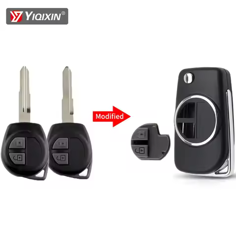 YIQIXIN Modified Flip Remote Car Key Cover Case For Suzuki Swift Grand Vitara Alto SX4 JIMNY Splash 