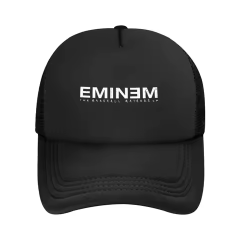 Vintage Rapper Rap God Eminem Mesh Baseball Cap Solid Color Trucker Hat Unisex Snapback Caps Summer