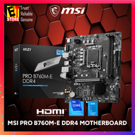 MSI PRO B760M-E DDR4 (INTEL B760/LGA 1700) Motherboard