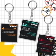 GANTUNGAN F1 Radio Formula One Keychain CuteKeychain