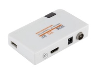 HDMI轉RF轉換盒(480P) HDMI to RF Analog TV Converter  HDMI 轉 RF 發射器 480P 電視數字信號轉模擬信號轉換器適配器，適用於 DVD、電腦、遊戲主